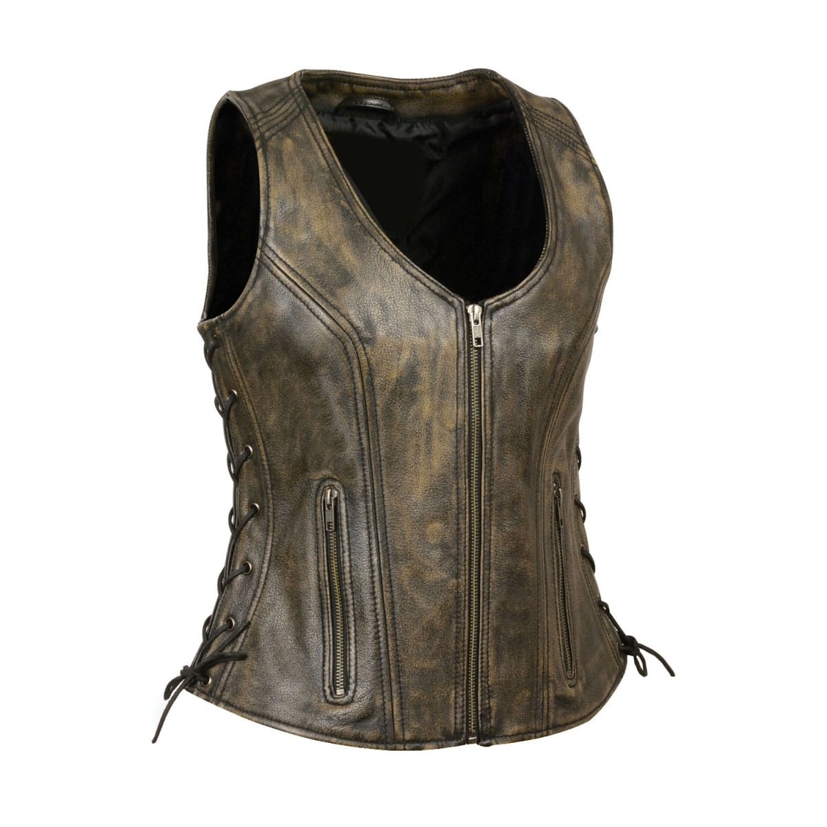 Women Leather Vest